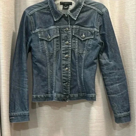French Connection 90’s Y2K Large Denim Jacket - Picture 1 of 10